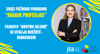 Programos „Ragauk profesijas” paskaita „Didvyrio kelionė”!