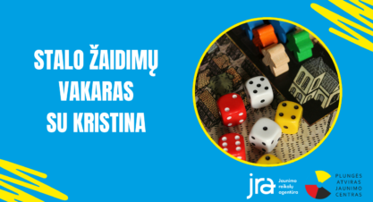 Stalo žaidimų vakaras Stalo žaidimų vakaras